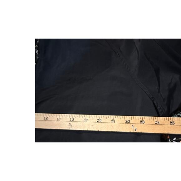 Vintage Eddie Bauer Windfoil Jacket Women’s L Hood Black Fleece Lined USA Zip - Picture 11 of 12